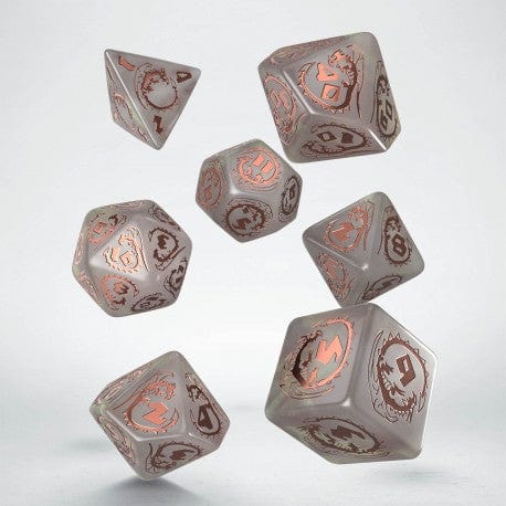 Q Workshop Dice > Q Workshop Dragons RPG Dice - Quartz 5907699496624 QWS SDRA4T