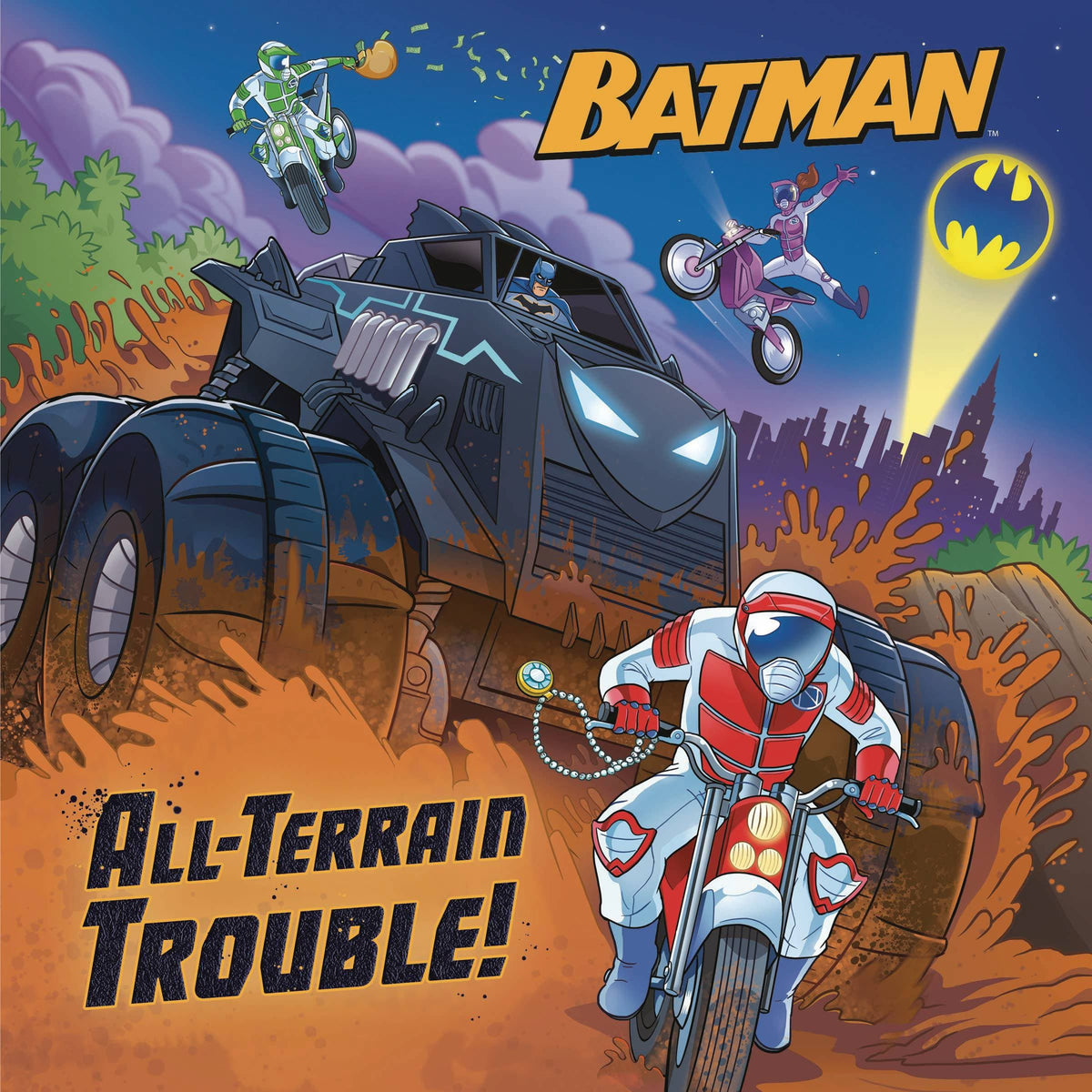 Random House Books Young Reade Books DC SUPER HEROES BATMAN ALL-TERRAIN TROUBLE PICTUREBACK 9780593570593 OCT221907