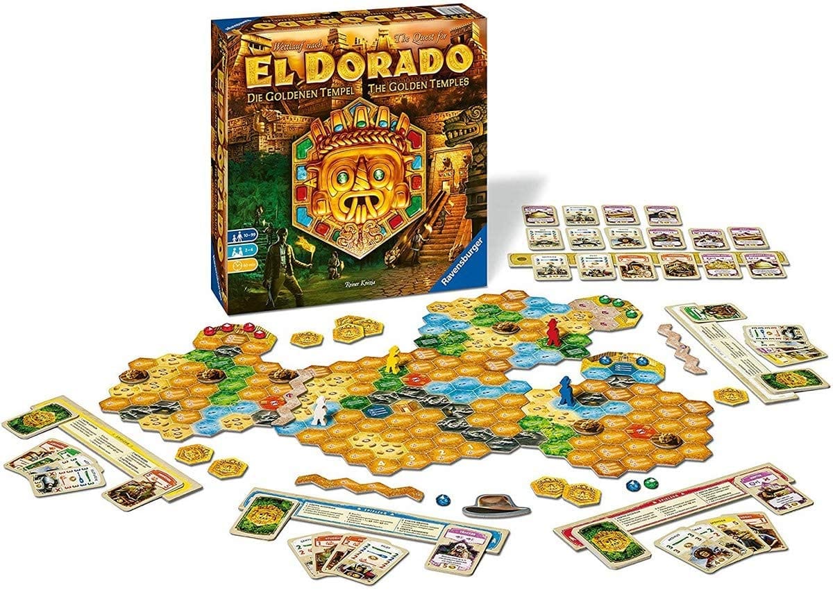 Ravensburger Board Games > Large Box Games > Expansions Quest for El Dorado: Golden Temples Expansion 4005556261291 RVN 26129