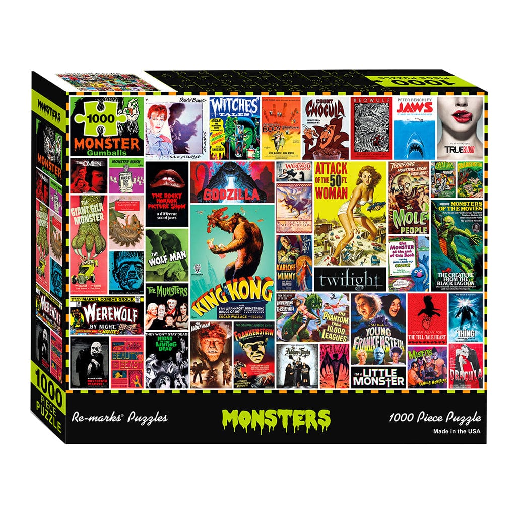 Re-Marks Puzzles > Jigsaw Puzzles Re-Marks: 1000pc Jigsaw - Monsters 681410197018 RMP19701