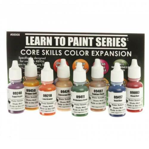 Reaper Miniatures Hobby Supplies > Paints Reaper: Learn to Paint Kit - Core Skills Color Expansion 762486089084 RPR 8908