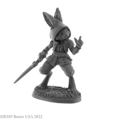 Reaper Miniatures Miniatures > Reaper Reaper: Bones Legends - Resk, Male Harefolk 762486300523 RPR 30052