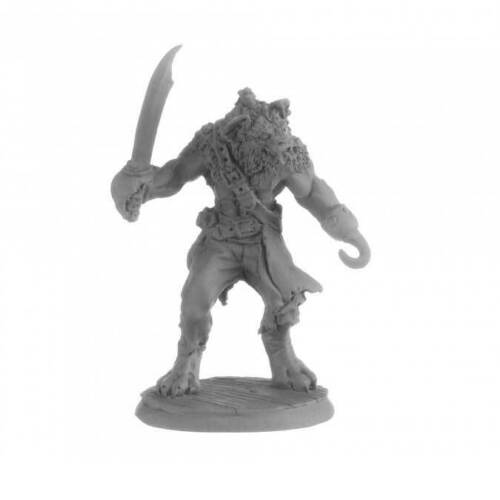 Reaper Miniatures Miniatures > Reaper Reaper: Dark Heaven Bones Classic - Khakkle Blackhook, Gnoll Pirate 762486300387 RPR 30038