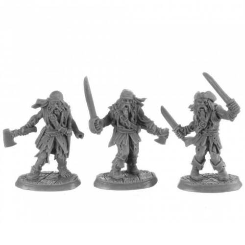Reaper Miniatures Miniatures > Reaper Reaper: Dark Heaven Bones Classic - Zombie Pirates (3) 762486300400 RPR 30040