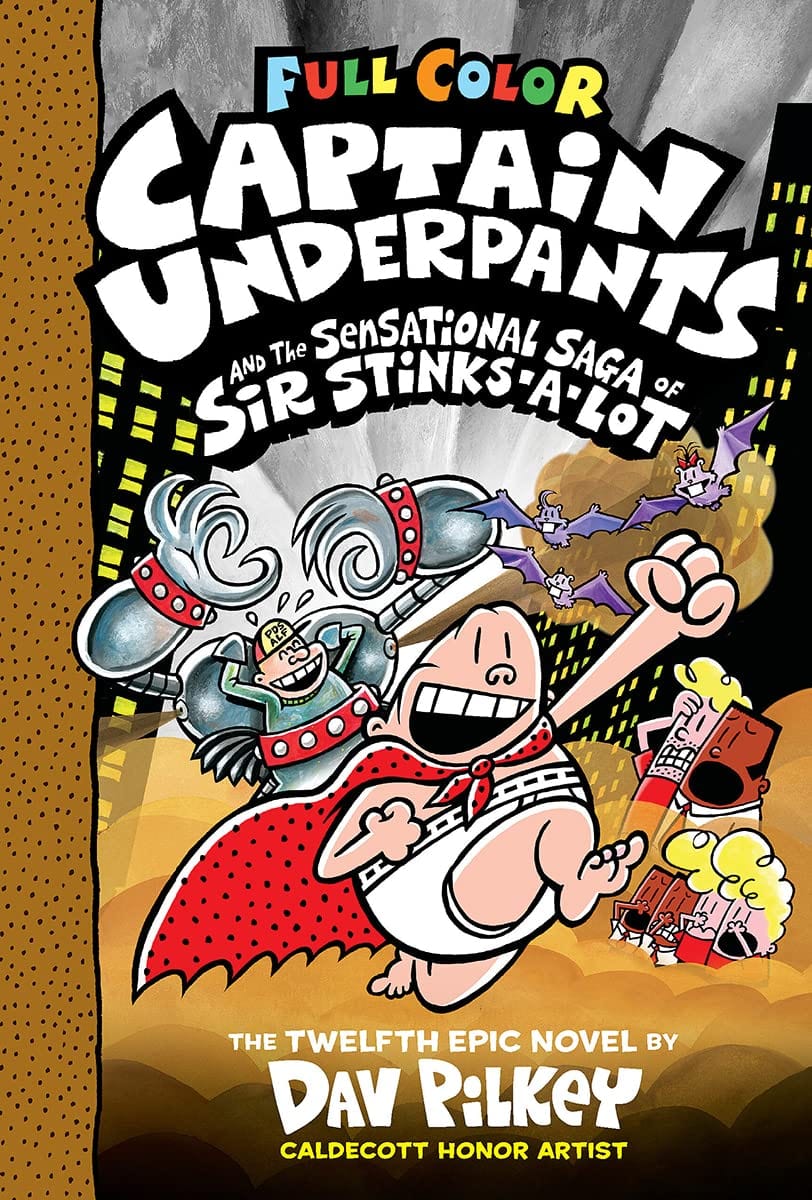 Scholastic Graphic Novel Captain Underpants Vol. 12: Sensational Saga of Sir Stinks-a-Lot - Color Edition 9781338347258
