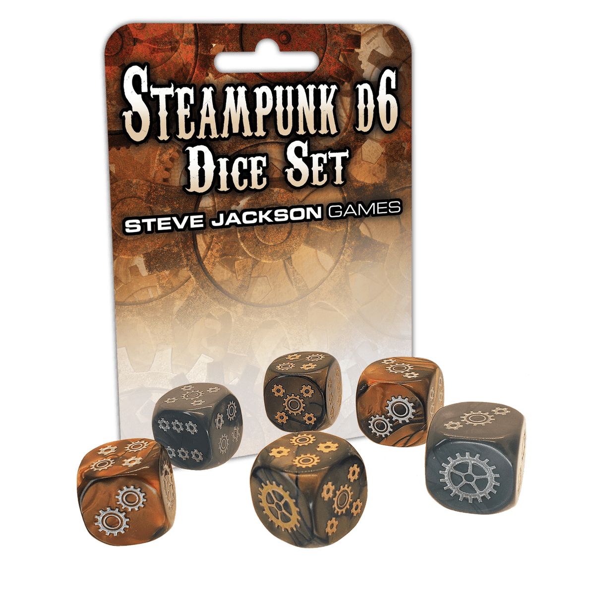 Steve Jackson Games Dice > Other Dice Steve Jackson: Plastic 6d6 Set - Steampunk 080742095496 SJG 5900-06