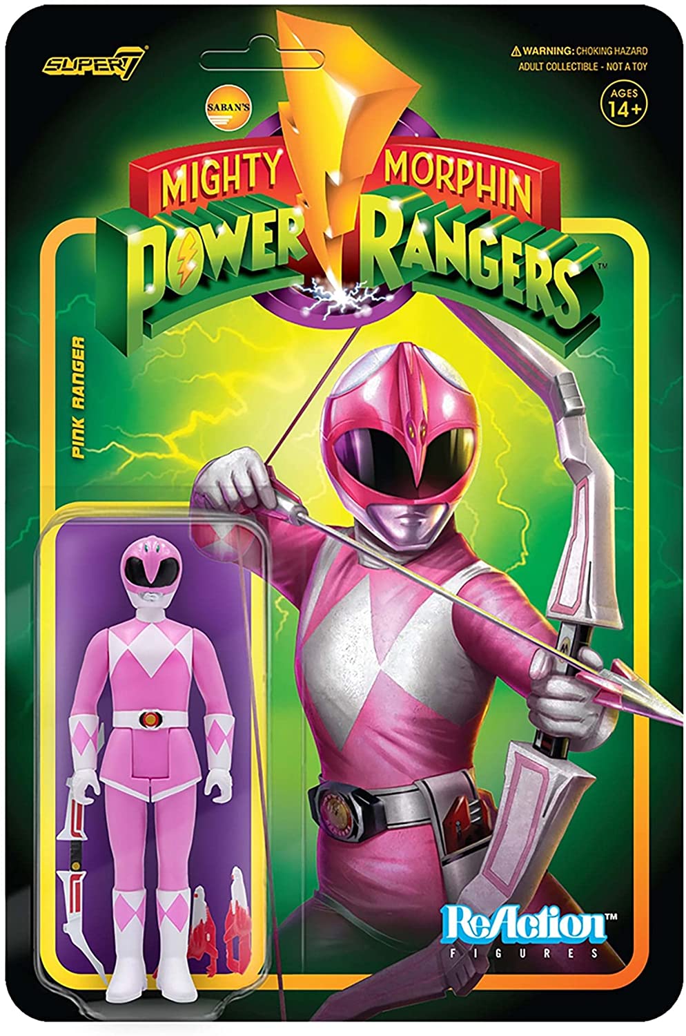 ReAction Figure: Might Morphin' Power Rangers - Pink Ranger - Third Eye