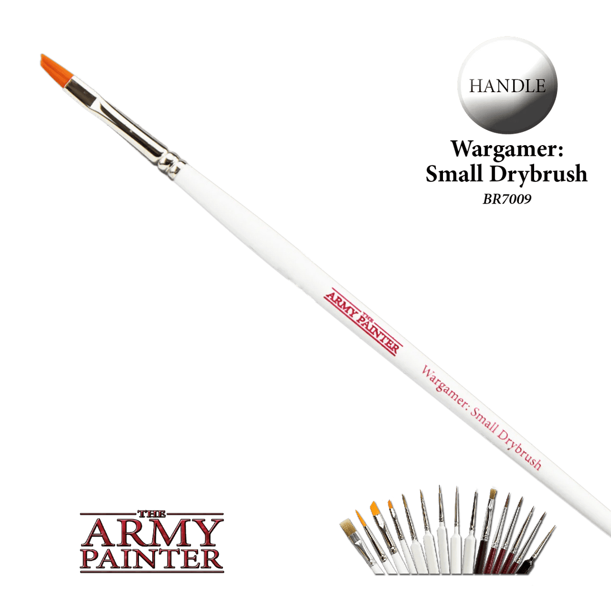 The Army Painter Hobby Supplies > Brushes Army Painter: Wargamer Brush - Small Drybrush 5713799700901 TAP BR7009