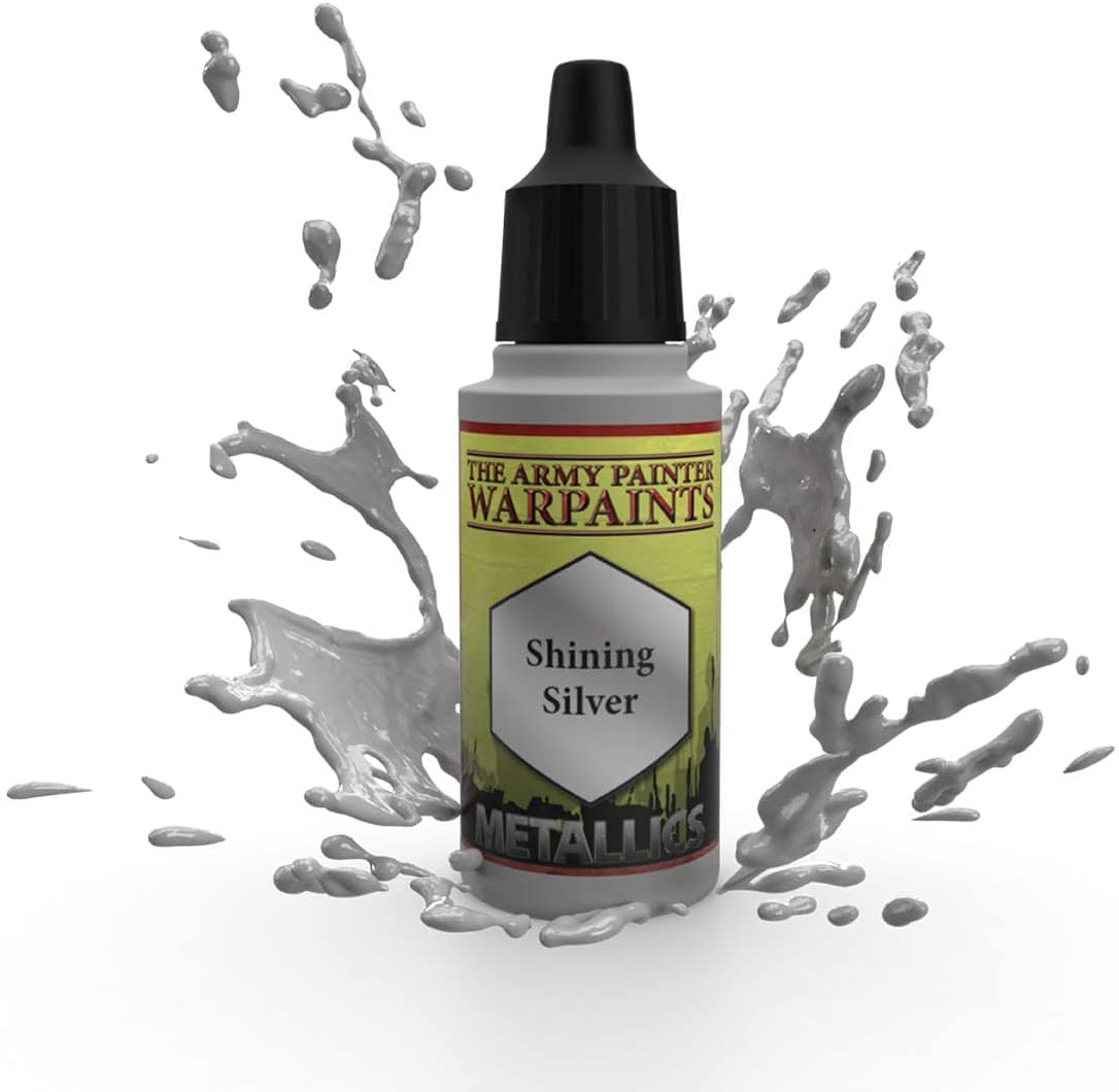 The Army Painter Hobby Supplies > Paints Army Painter: Warpaints - Shining Silver 5713799112902 TAP WP1129