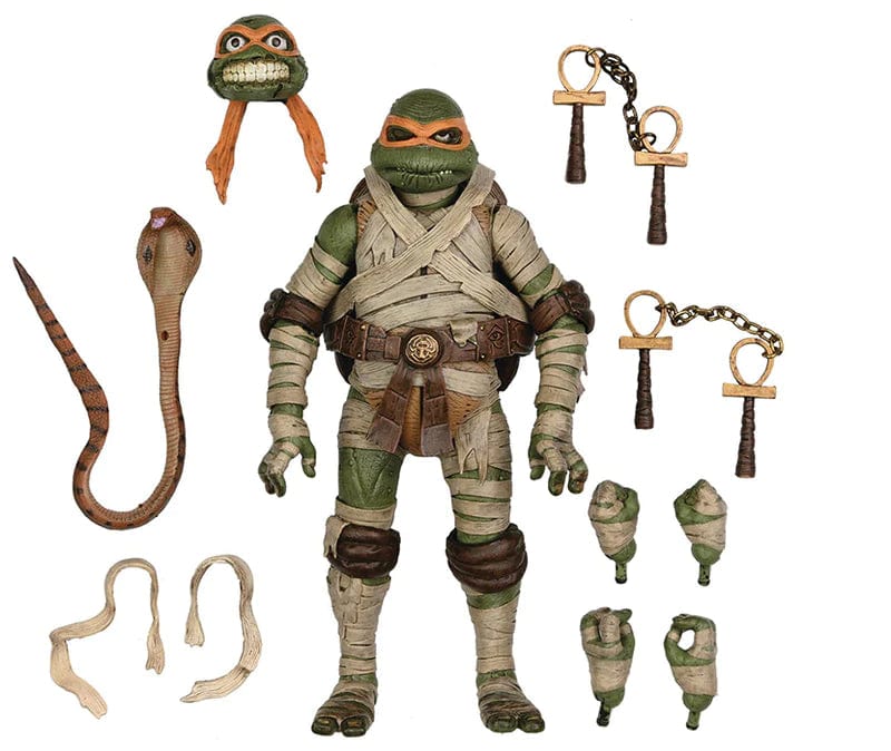 Neca Toys > Action Figures > Neca Neca: Teenage Mutant Ninja Turtles x Universal Monsters - Michelangelo as the Mummy 634482541876 54187