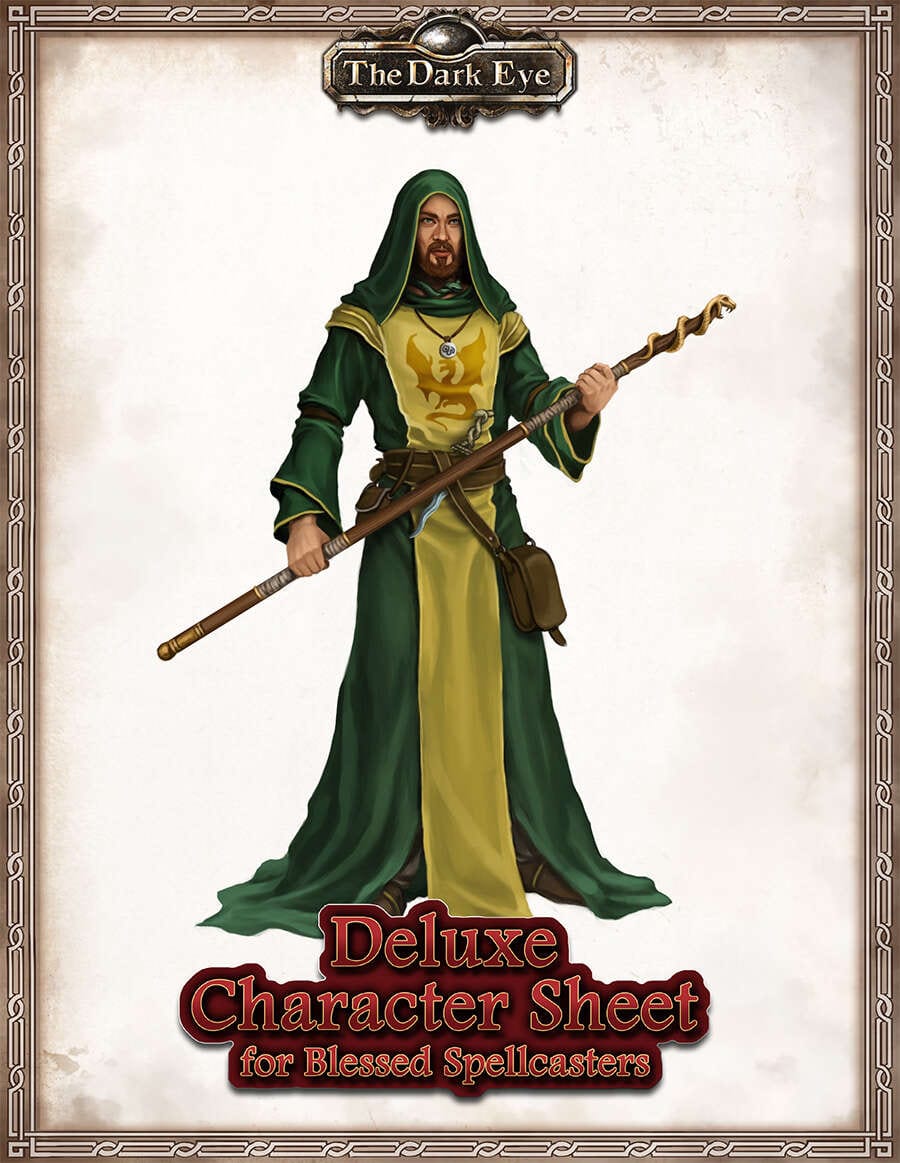 Ulisses Spiele Tabletop Games > Role-Playing Games The Dark Eye RPG: Deluxe Character Sheet for Blessed Spellcasters 9783963316951 ULI US25542E