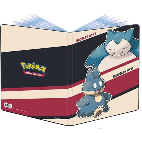 Ultra Pro Game Supplies > Card Binders Ultra Pro: Pokemon TCG - 4-Pocket Portfolio, Snorlax & Munchlax 074427159498 UPI 15949