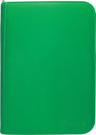 Ultra Pro Game Supplies > Card Binders Ultra-Pro: Vivid 4-Pocket Pro-Binder - Green 074427158934 UPI 15893