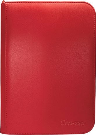 Ultra Pro Game Supplies > Card Binders Ultra-Pro: Vivid 4-Pocket Pro-Binder - Red 074427158958 UPI 15895