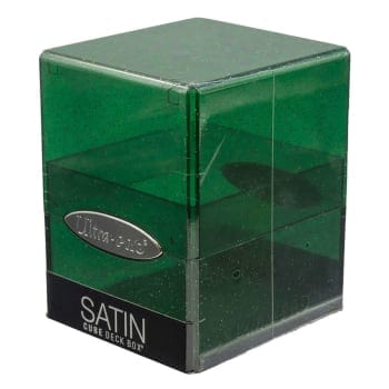 Ultra Pro Game Supplies > Card Boxes Ultra-Pro: Satin Cube - Glitter Green 074427160111 UPI 16011