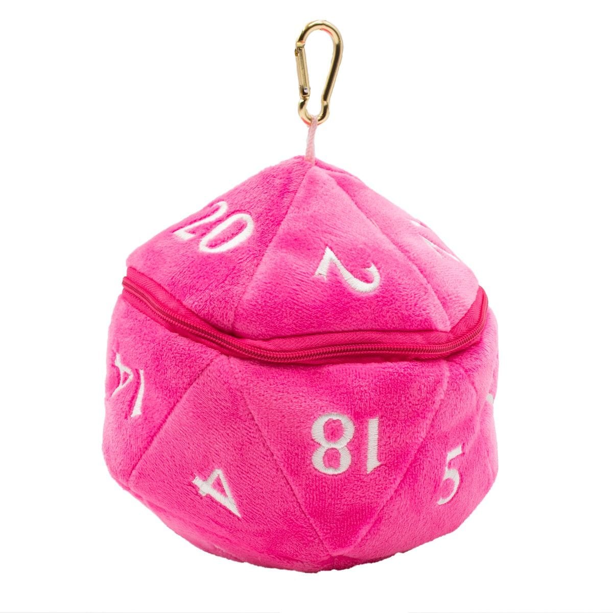 Ultra Pro Game Supplies > Dice Storage Ultra-Pro: Plush d20 Dice Bag - Hot Pink 074427160364 UPI 16036