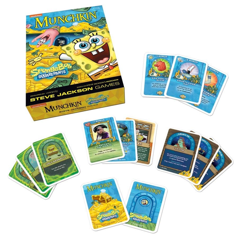 USAopoly Board Games > Small Box Games Munchkin: SpongeBob Squarepants 700304155115 USO MU096712