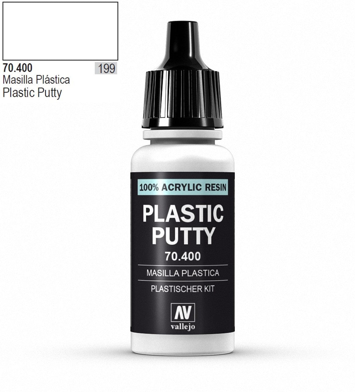 Vallejo Hobby Supplies > Paints Vallejo: Auxiliary Products - Plastic Putty 8429551704007 VAL 70400
