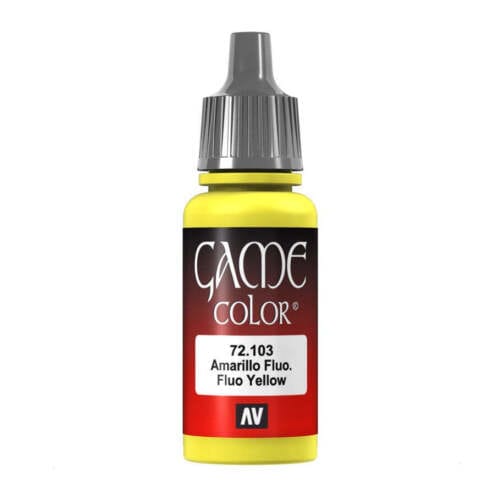 Vallejo Hobby Supplies > Paints Vallejo: Game Color - Fluorescent Yellow 8429551721035 VAL 72103