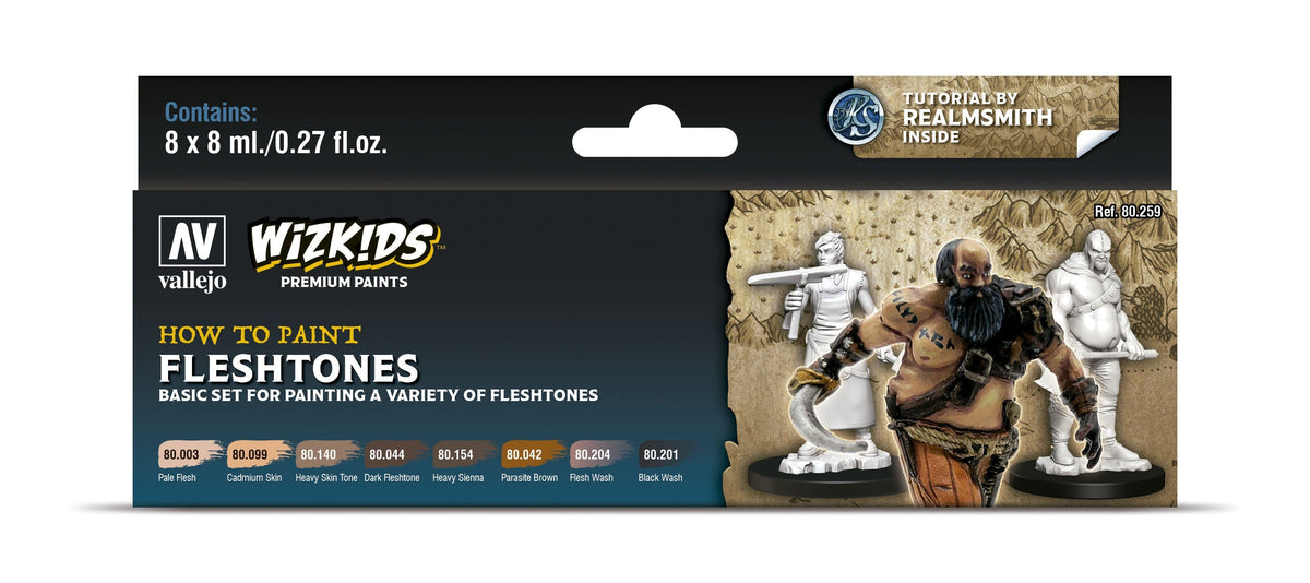 Vallejo Hobby Supplies > Paints Vallejo/WizKids: Premium Paints - Fleshtones 8429551802598 VAL 80259