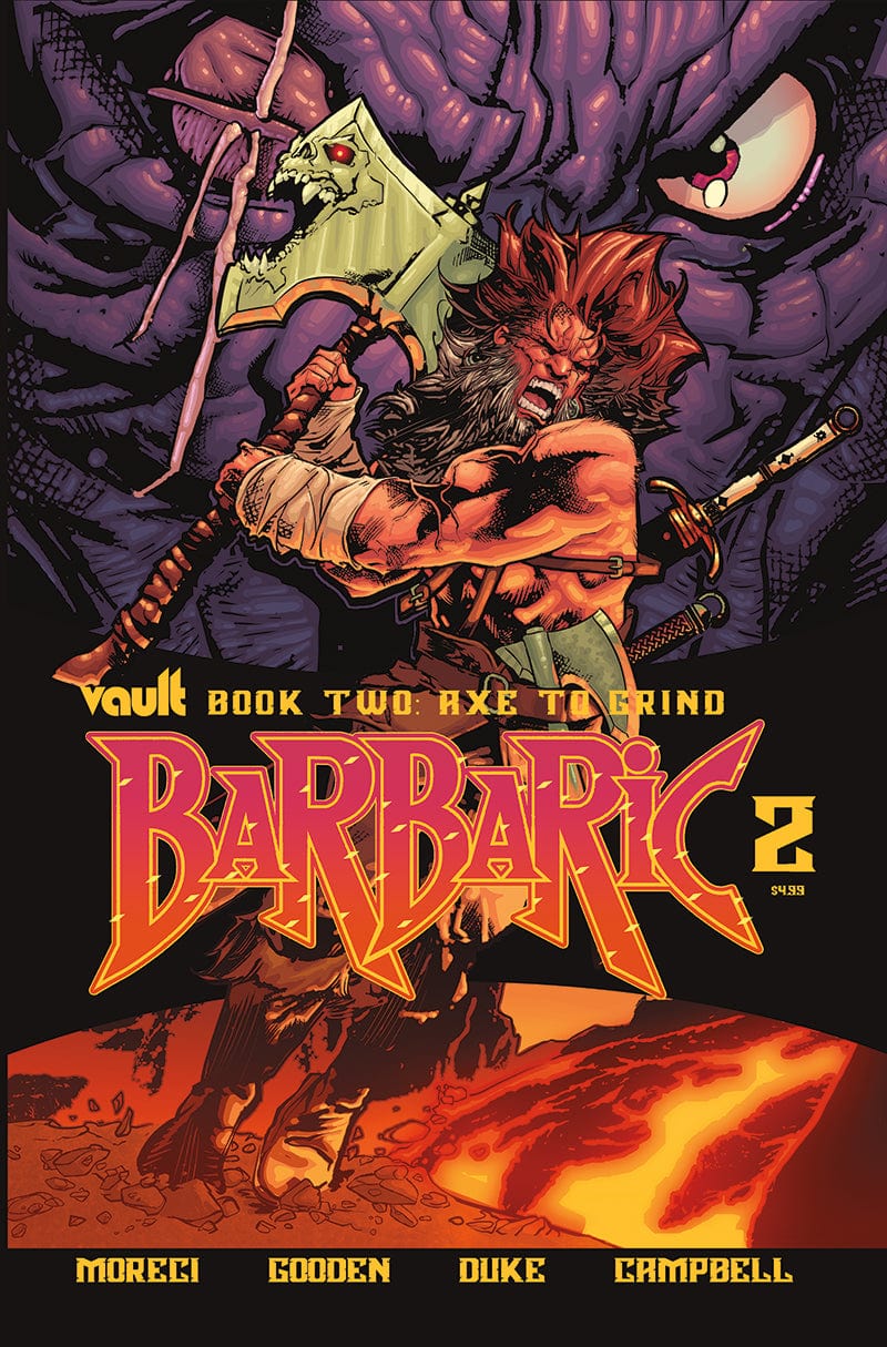 Vault Comics Comic Books BARBARIC AXE TO GRIND #2 CVR A NATHAN GOODEN 85876100675100211 0622VL300