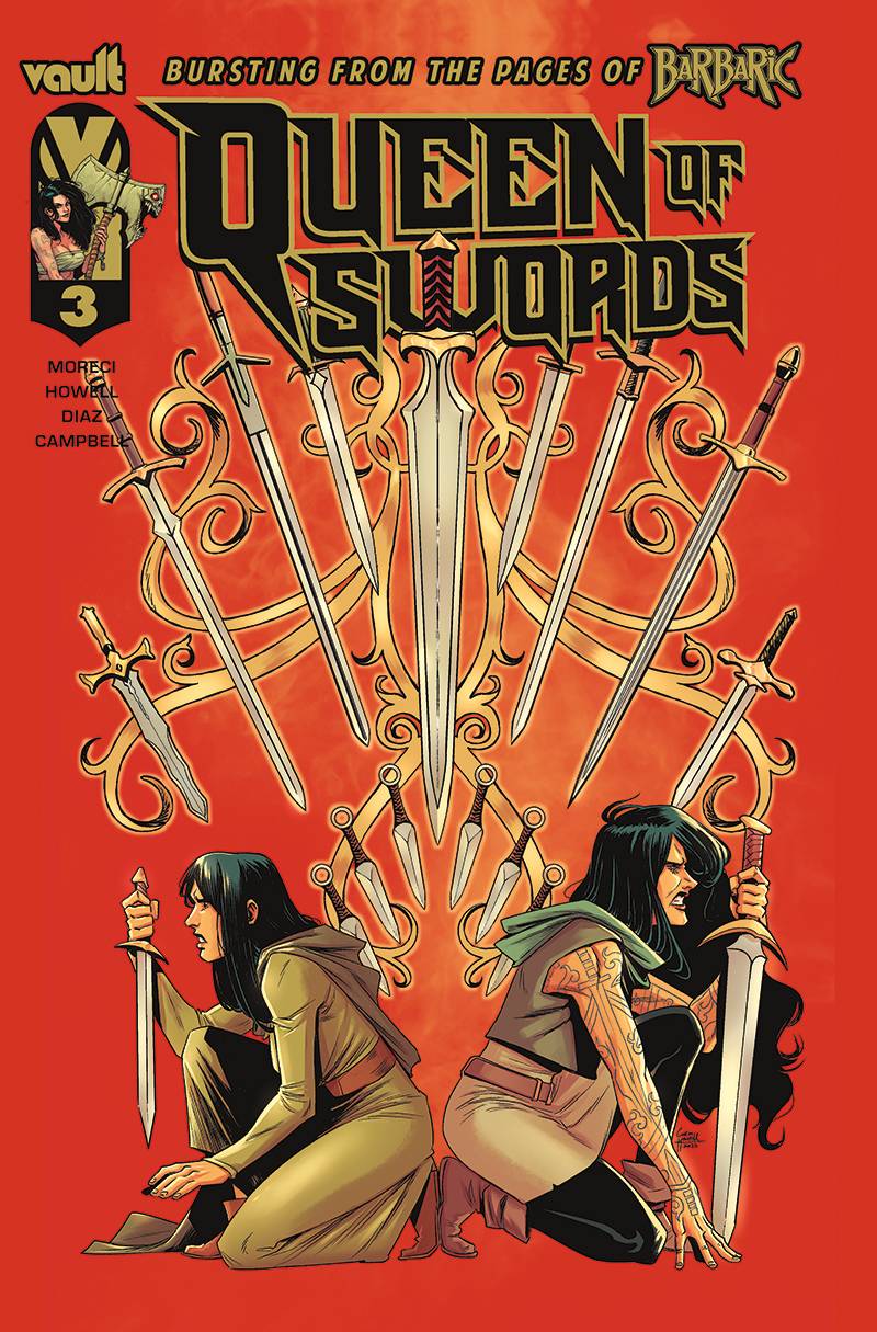 Vault Comics Comic Books QUEEN OF SWORDS BARBARIC STORY #3 CVR A HOWELL (MR) 85876100689800311 MAY232126