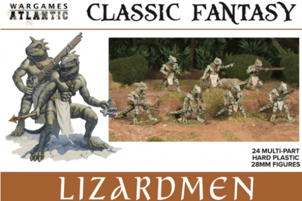 Wargames Atlantic Tabletop Games > Miniature Games Classic Fantasy: Lizardmen 616859553484 WGA WAACF005