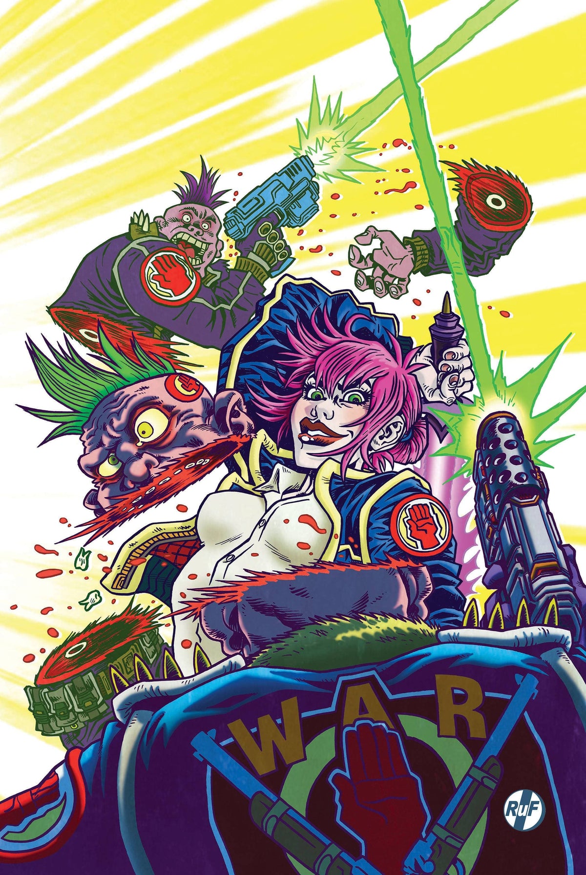 Whatnot Publishing Comic Books GRYFFEN #1 (OF 6) CVR H DAYGLO VIRGIN VAR 72355236058200181 FEB231821