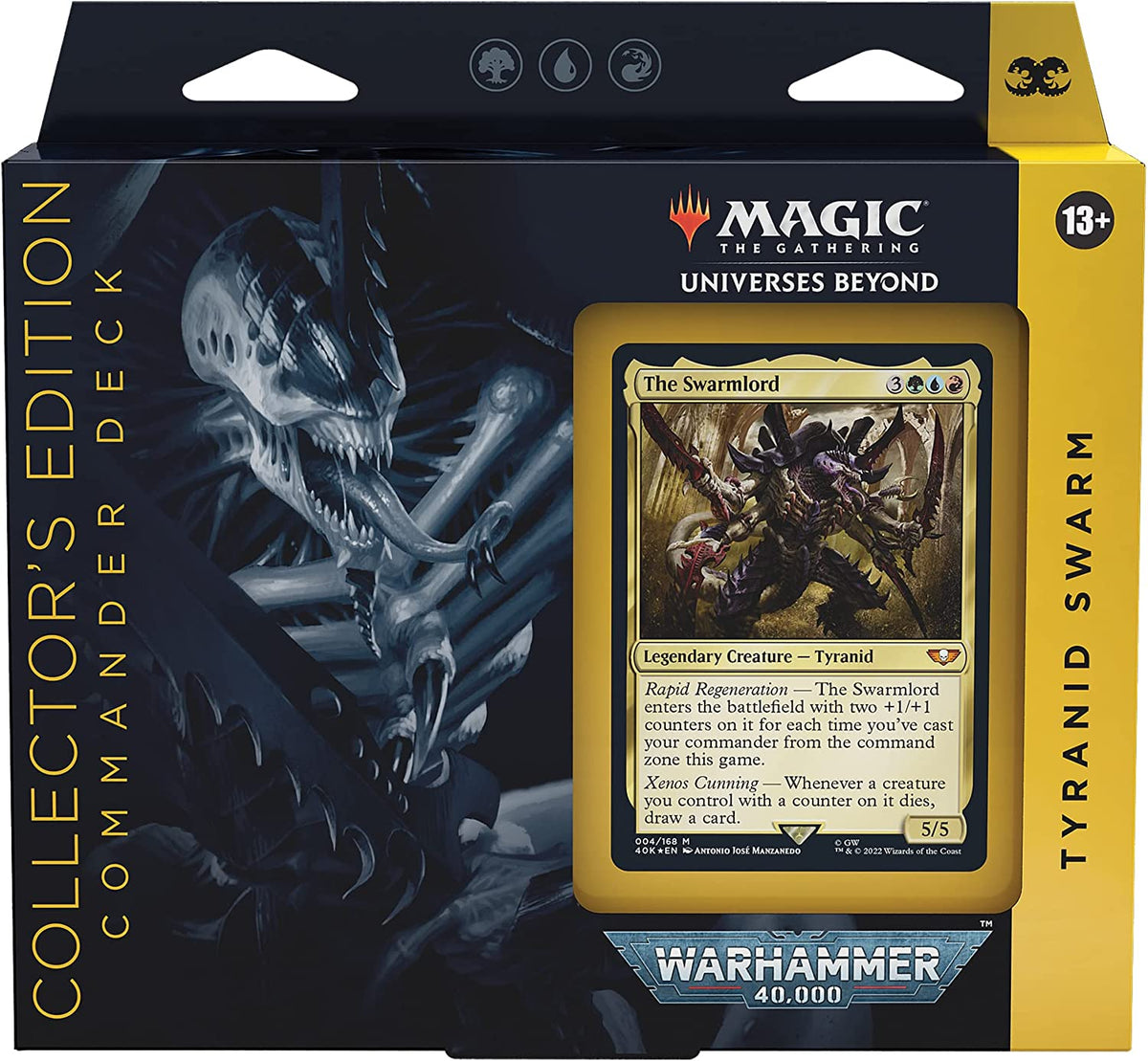Wizards of the Coast Trading Card Games > Magic The Gathering MTG: Warhammer 40k - Collectors Commander Deck, Tyranid Swarm (Universes Beyond) 195166173443 WOC D07810000