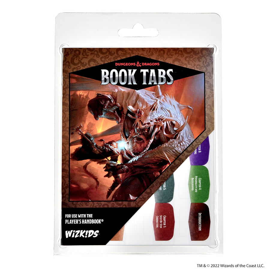 WizKids (Neca) Tabletop Games > Role-Playing Games Wizkids: D&D Book Tabs - Player's Handbook 634482892008 WZK 89200