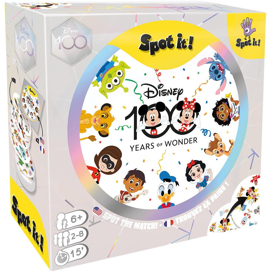 Zygomatic Board Games > Large Box Games Spot It Disney 100th Anniversary 3558380096160 DOBD10008ML2
