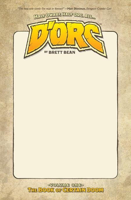DORC TP VOL 01 2ND PTG DIRECT MARKET EXCLUSIVE BLANK SKETCH CVR.