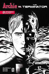ARCHIE VS THE TERMINATOR #1 CVR O INC 1:25 FRANCESCO FRANCAVILLA LINE ART VAR