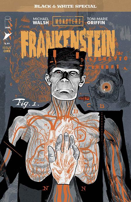 UNIVERSAL MONSTERS FRANKENSTEIN B&W SPECIAL #1 (OF 2) CVR A MICHAEL WALSH (Release Date: 10/14/2026)