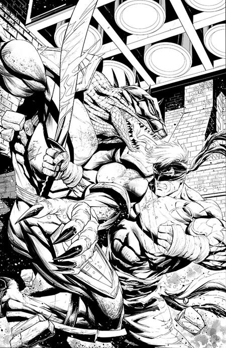 FINAL BOSS #11 CVR E INC 1:50 TYLER KIRKHAM B&W VIRGIN VAR (MR)