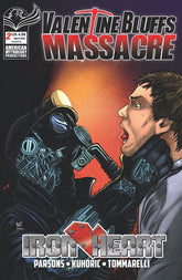 VALENTINE BLUFFS MASSACRE IRON HEART #2 (OF 2) CVR B BUZ HASSON VAR (MR) (Release Date: 10/28/2026)