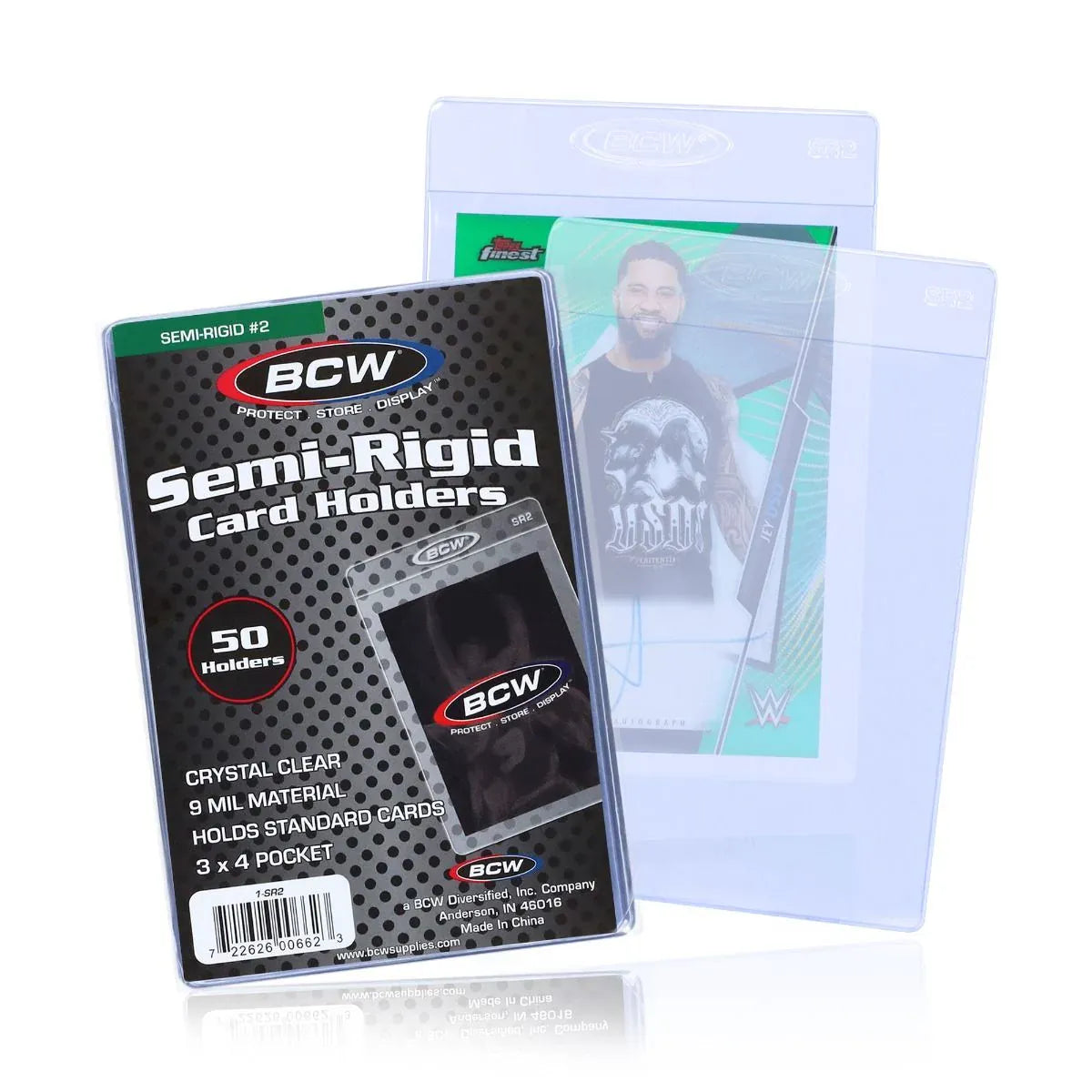BCW: Semi-Rigid Card Holder #2 (4PK case)