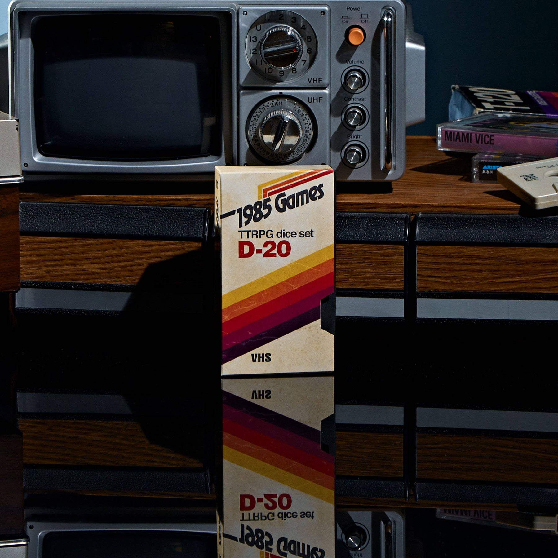 1985 Games Dice > Other Dice VHS Dice - Ruby Red 850028224342 85G-601