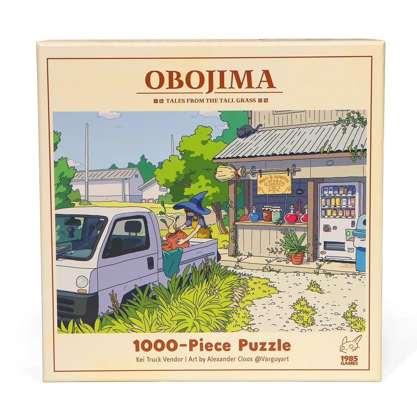 1985 Games Puzzles > Jigsaw Puzzles Obojima - Kei Truck Vendor 1000-Piece Puzzle 850057672800 85G-719