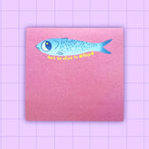 2BIRDS1PENCIL Stationery Don't Be Afraid To Flop Tinned Fish Sticky Notes 70181372