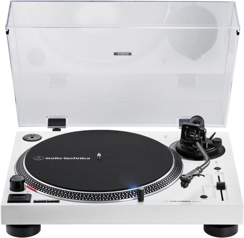 Audio Technica AT-LP120XBT-USB-WH Bluetooth USB Direct-Drive Turntable Indie Store Exclusive White.