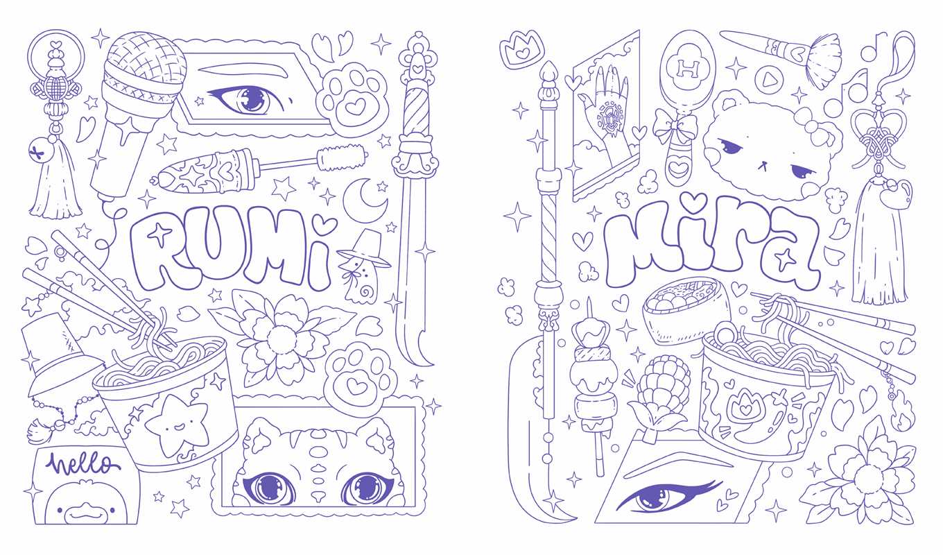 Unofficial KPop Demon Hunters Activity Book.