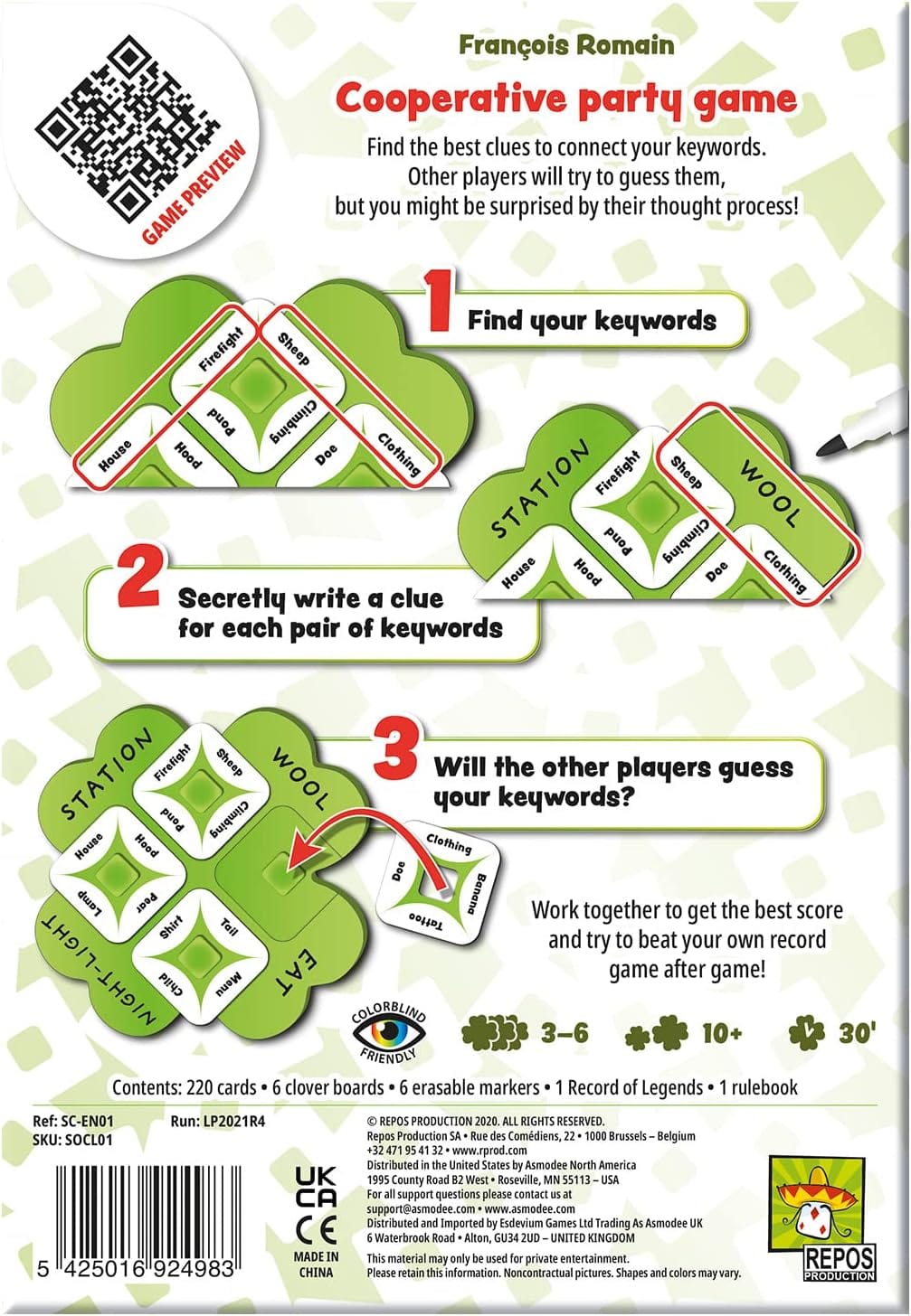 --- Board Games > Party Games So Clover! 5425016924983 SOCL01