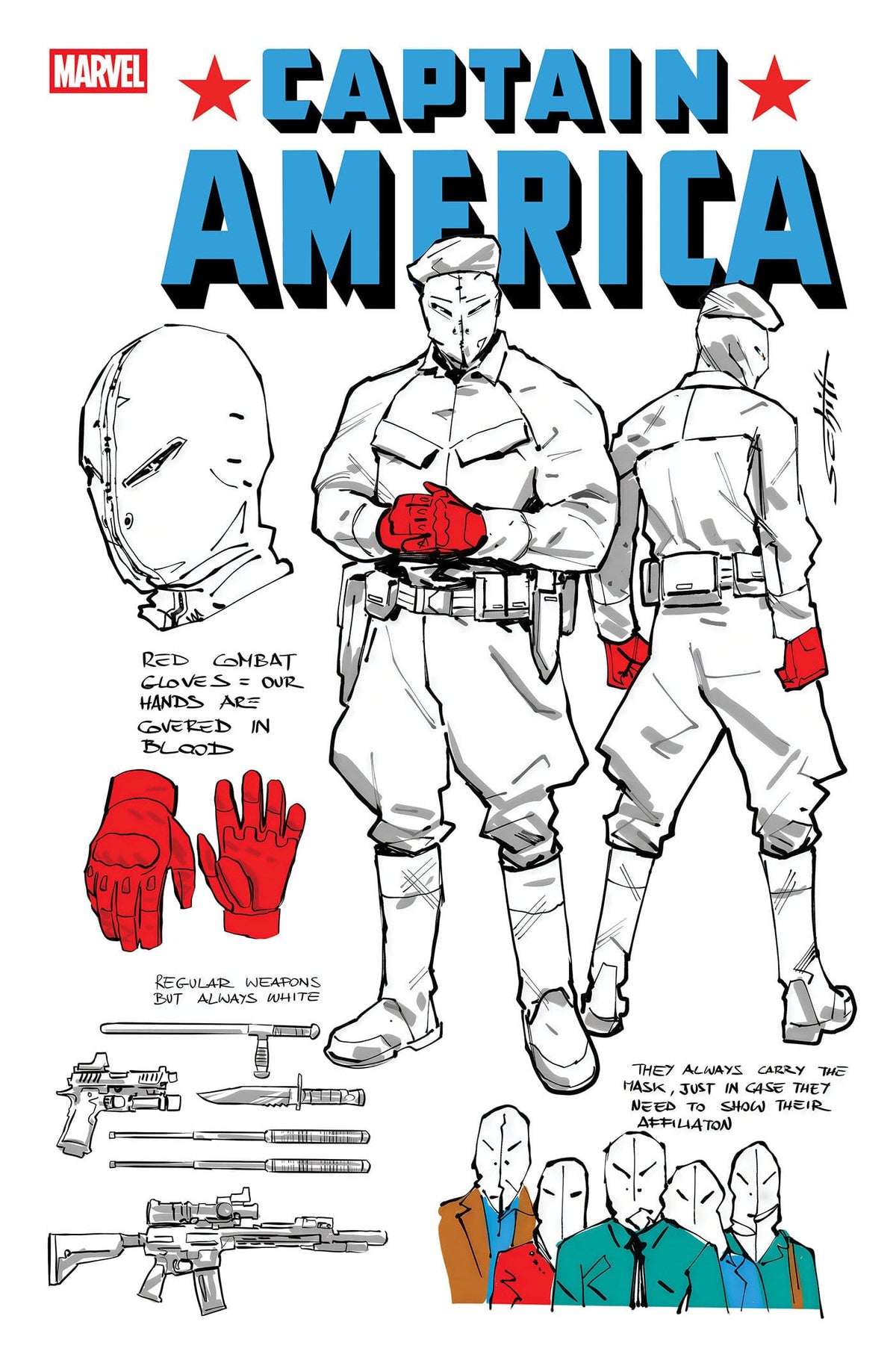 CAPTAIN AMERICA #18 VALERIO SCHITI DESIGN 1:10 VARIANT