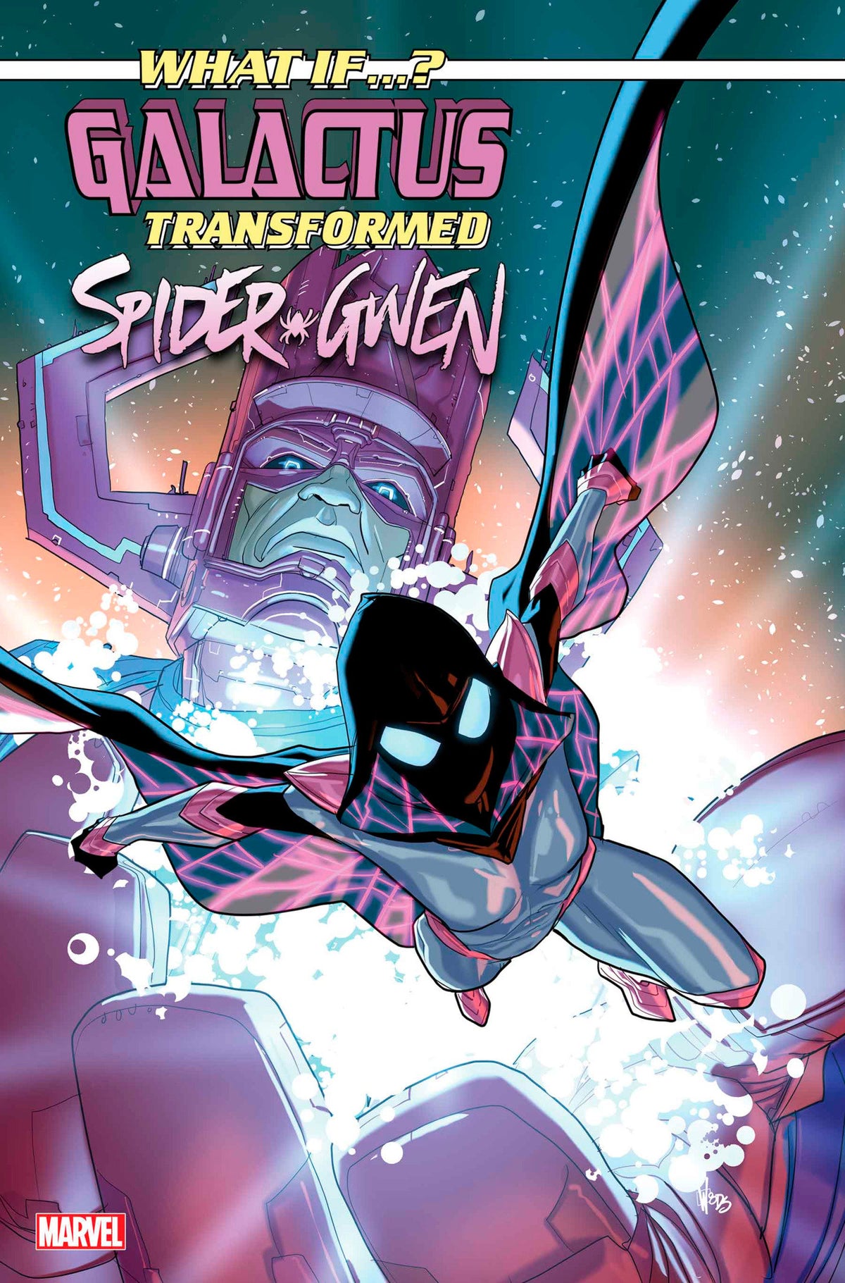 WHAT IF...? GALACTUS: GALACTUS TRANSFORMED SPIDER-GWEN? #1 PETE WOODS VARIANT