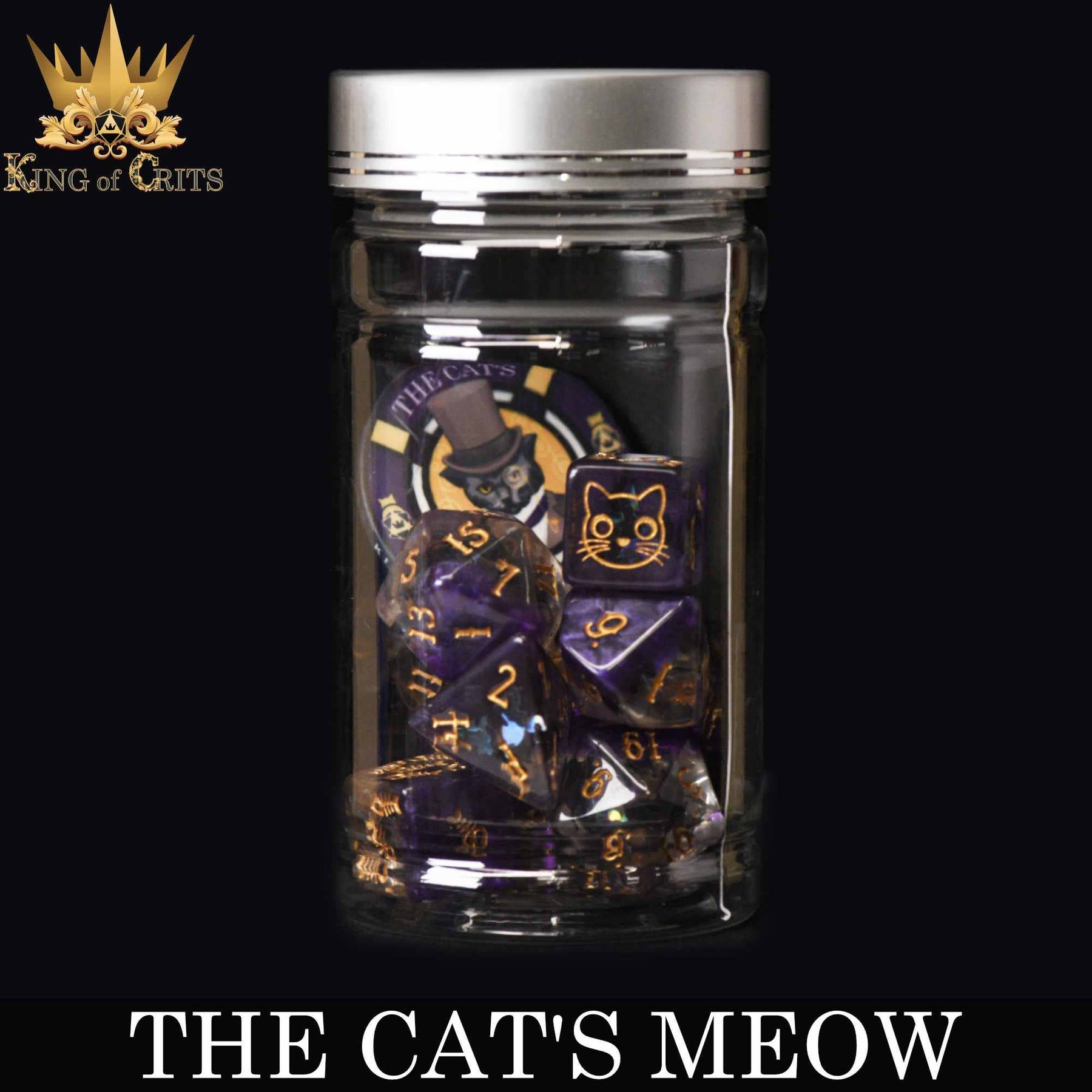 DNDDICE.COM Dice > Other Dice Cat's Meow - 11 Dice Set 758890743414 ER11CATS