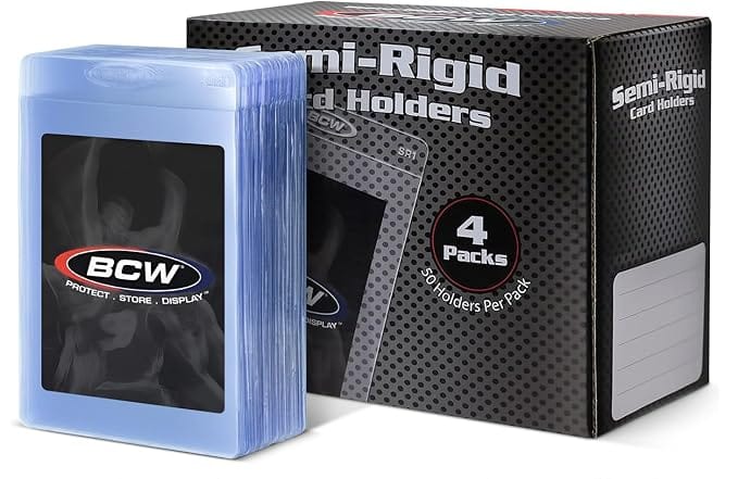 BCW: Semi-Rigid Card Holder #1 (4PK case)