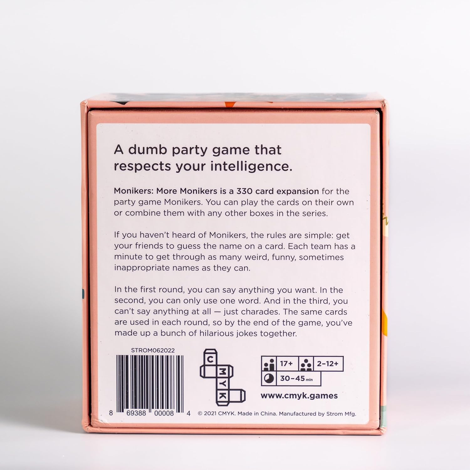 --- Board Games > Party Games Monikers: More Monikers 869388000084 CMYKMONIK3