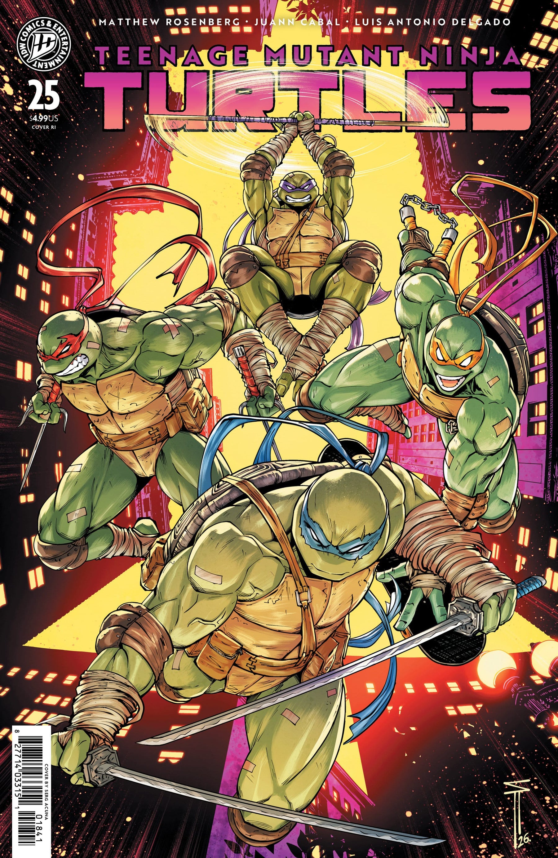Teenage Mutant Ninja Turtles #25 Variant RI (50) (AcuÃ±a) (Release Date: 01/13/2027)