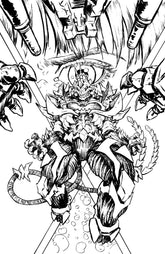 Starship Godzilla: Invasion X [Kai-Sei Era] #4 1:10 INCV Variant RI (Ono B&W Full Art)